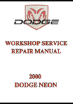 2000 DODGE NEON WORKSHOP SERVICE REPAIR MANUAL - PDF