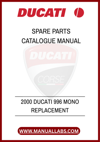 DON'T LET A MISSING PART KEEP YOU OFF THE ROAD. EQUIP YOURSELF WITH THE KNOWLEDGE AND TOOLS NECESSARY TO KEEP YOUR DUCATI 996 MONO IN PEAK CONDITION. PURCHASE YOUR PDF
