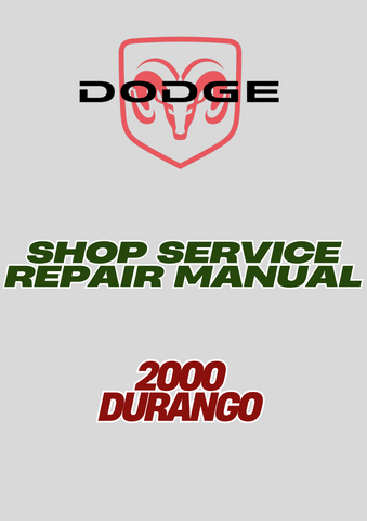 2000 DURANGO SHOP SERVICE REPAIR MANUAL - PDF