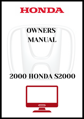 2000 HONDA S2000 OWNERS MANUAL - PDF