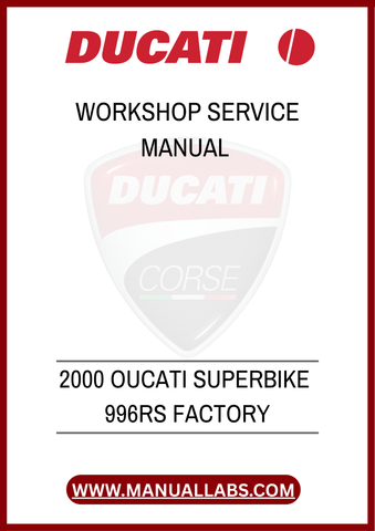DON'T MISS THE OPPORTUNITY TO ENHANCE YOUR RIDING EXPERIENCE. DOWNLOAD THE 2000 OUCATI SUPERBIKE 996RS FACTORY WORKSHOP SERVICE MANUAL TODAY AND KEEP YOUR MOTORCYCLE