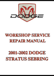 2001-2002 DODGE STRATUS SEBRING WORKSHOP SERVICE REPAIR MANUAL - PDF  