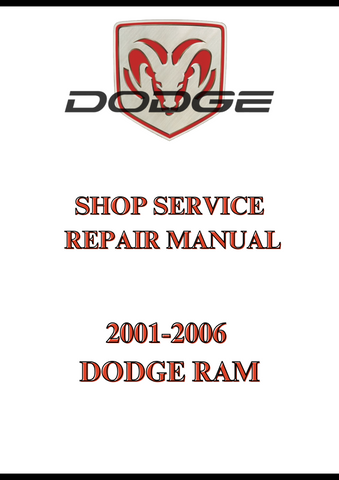 2001-2006 DODGE RAM SHOP SERVICE REPAIR MANUAL - PF