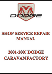2001-2007 DODGE CARAVAN FACTORY SHOP SERVICE REPAIR MANUAL - PDF