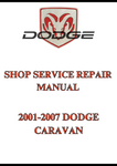 2001-2007 DODGE CARAVAN SHOP SERVICE REPAIR MANUAL - PDF