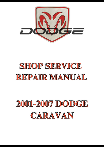 2001-2007 DODGE CARAVAN SHOP SERVICE REPAIR MANUAL - PDF