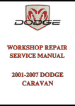 2001-2007 DODGE CARAVAN WORKSHOP REPAIR SERVICE MANUAL - PDF