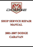 2001-2007 DODGE CARAVAN SHOP SERVICE REPAIR MANUAL - PDF