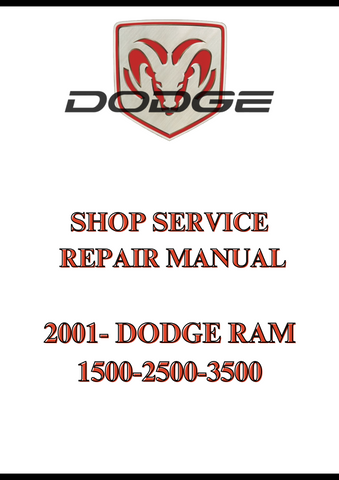 2001- DODGE RAM 1500-2500-3500 SHOP SERVICE REPAIR MANUAL - PDF