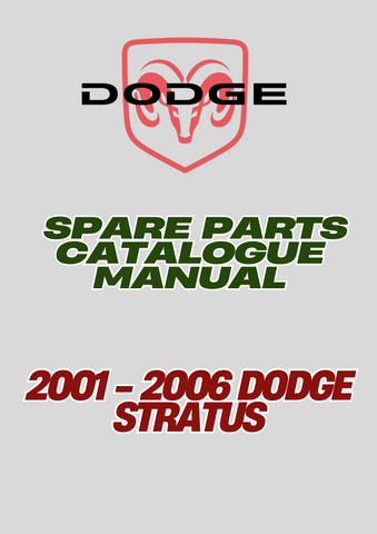 2001 - 2006 DODGE STRATUS SPARE PARTS CATALOGUE MANUAL - PDF