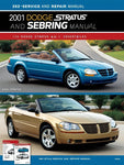 (2001 2002) DODGE JR SEBRING STRATUS SEDAN AND CONVERTIBLE CAR SHOP SERVICE REPAIR MANUAL - PDF