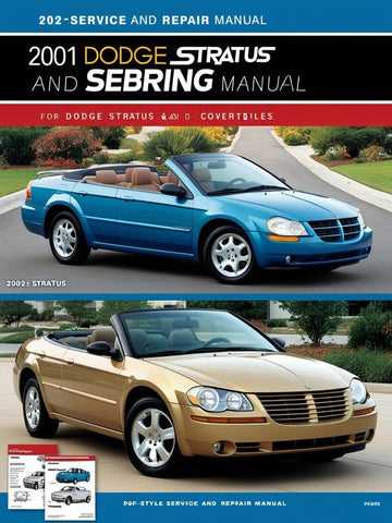 (2001 2002) DODGE JR SEBRING STRATUS SEDAN AND CONVERTIBLE CAR SHOP SERVICE REPAIR MANUAL - PDF