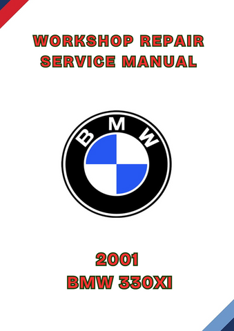 2001 BMW 330XI WORKSHOP REPAIR SERVICE MANUAL - PDF