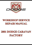 2001 DODGE CARAVAN FACTORY WORKSHOP SERVICE REPAIR MANUAL - PDF