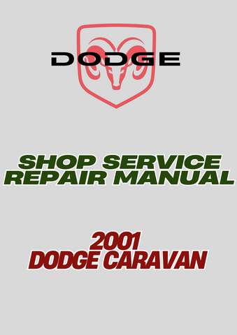 2001 DODGE CARAVAN SHOP SERVICE REPAIR MANUAL - PDF