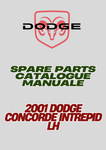 2001 DODGE CONCORDE INTREPID LH SPARE PARTS CATALOGUE MANUALE - PDF