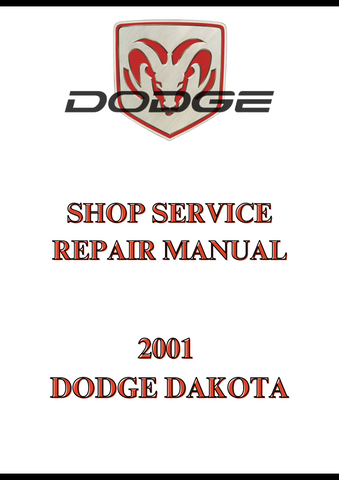 2001 DODGE DAKOTA SHOP SERVICE REPAIR MANUAL - PDF