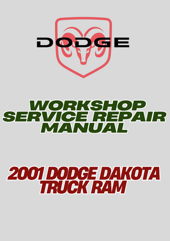 2001 DODGE DAKOTA TRUCK RAM WORKSHOP SERVICE REPAIR MANUAL - PDF