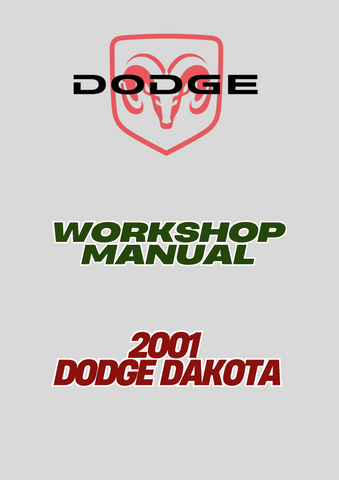 2001 DODGE DAKOTA WORKSHOP MANUAL - PDF
