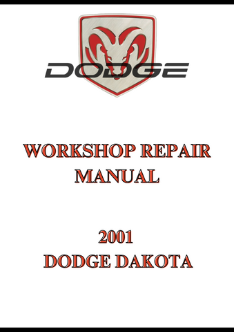 2001 DODGE DAKOTA WORKSHOP REPAIR MANUAL - PDF