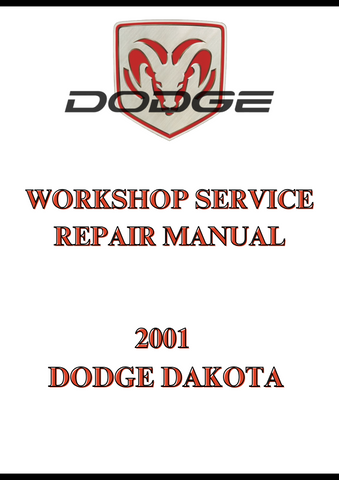 2001 DODGE DAKOTA WORKSHOP SERVICE REPAIR MANUAL - PDF