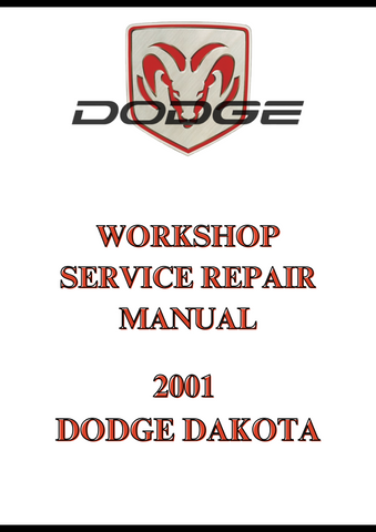2001 DODGE DAKOTA WORKSHOP SERVICE REPAIR MANUAL - PDF