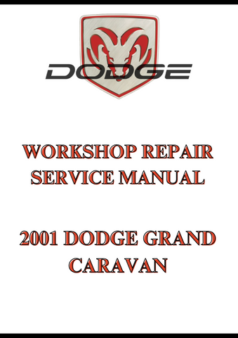 2001 DODGE GRAND CARAVAN WORKSHOP REPAIR SERVICE MANUAL - PDF