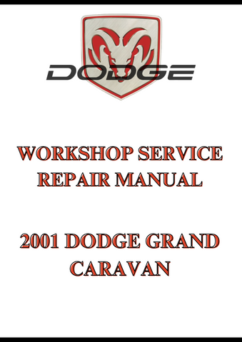 2001 DODGE GRAND CARAVAN WORKSHOP SERVICE REPAIR MANUAL - PDF