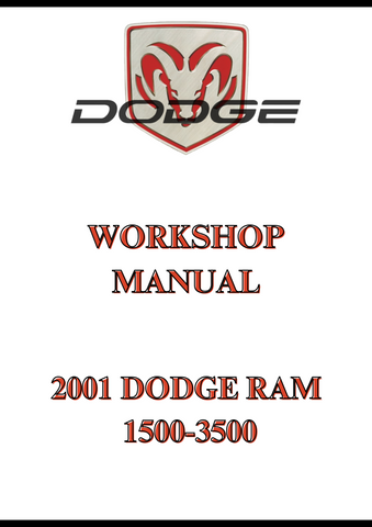 2001 DODGE RAM 1500-3500 WORKSHOP MANUAL - PDF