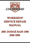 2001 DODGE RAM 1500 2500 3500 WORKSHOP SERVICE REPAIR MANUAL - PDF