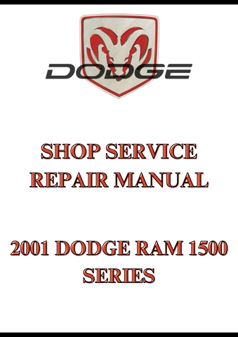 2001 DODGE RAM 1500 SERIES SHOP SERVICE REPAIR MANUAL - PDF