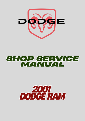 2001 DODGE RAM SHOP SERVICE MANUAL - PDF