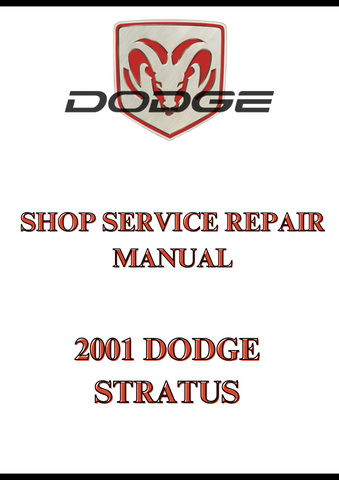 2001 DODGE STRATUS SHOP SERVICE REPAIR MANUAL - PDF