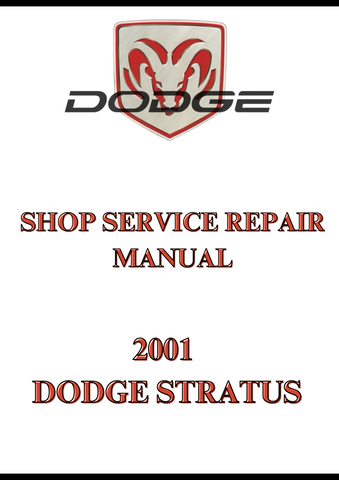 2001 DODGE STRATUS SHOP SERVICE REPAIR MANUAL - PDF