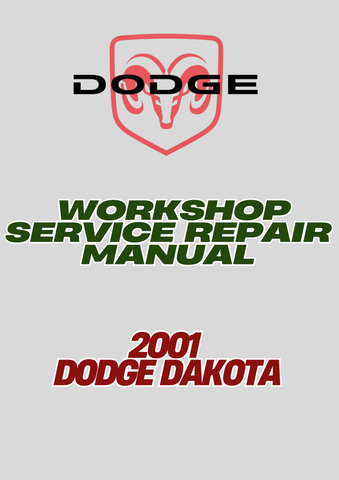 2001 DODGE DAKOTA WORKSHOP SERVICE REPAIR MANUAL - PDF