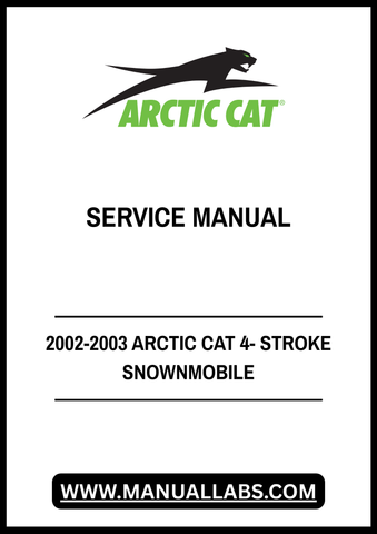 Unlock the full potential of your 2002-2003 Arctic Cat 4-Stroke Snowmobile with our comprehensive service manual in PDF format. This essential guide is designed to provide you with detailed information on maintenance, troubleshooting, and repair procedures, ensuring your snowmobile runs smoothly and efficiently all season long.