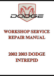 2002 2003 DODGE INTREPID WORKSHOP SERVICE REPAIR MANUAL - PDF