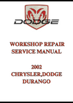 2002 CHRYSLER,DODGE DURANGO WORKSHOP REPAIR SERVICE MANUAL - PDF