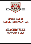 2002 CHRYSLER DODGE RAM SPARE PARTS CATALOGUE MANUAL - PDF