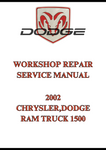 2002 CHRYSLER,DODGE RAM TRUCK 1500 WORKSHOP REPAIR SERVICE MANUAL - PDF