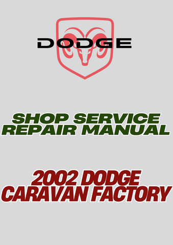 2002 DODGE CARAVAN FACTORY