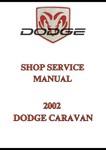 2002 DODGE CARAVAN SHOP SERVICE MANUAL - PDF