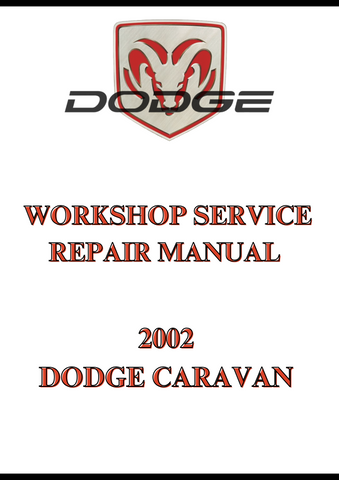 2002 DODGE CARAVAN WORKSHOP SERVICE REPAIR MANUAL - PDF