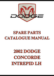 2002 DODGE CONCORDE INTREPID LH SPARE PARTS CATALOGUE MANUAL - PDF