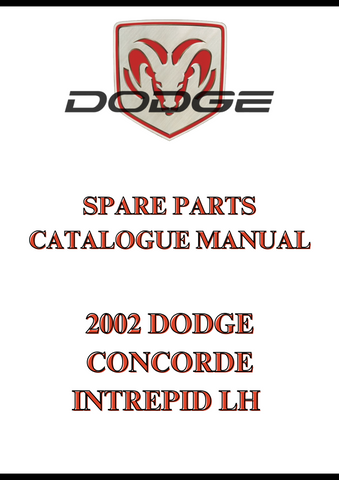 2002 DODGE CONCORDE INTREPID LH SPARE PARTS CATALOGUE MANUAL - PDF