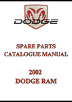 2002 DODGE RAM SPARE PARTS CATALOGUE MANUAL - PDF