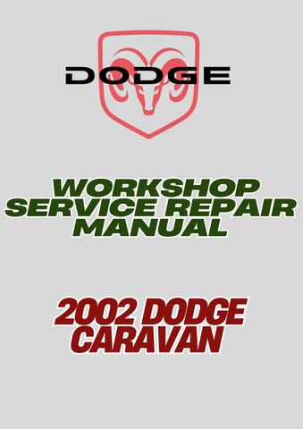 2002 DODGE CARAVAN WORKSHOP SERVICE REPAIR MANUAL - PDF