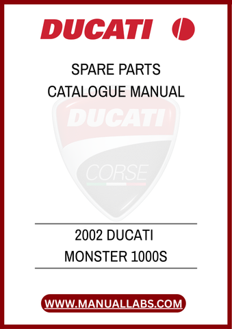 
DON'T MISS OUT ON THE OPPORTUNITY TO ENHANCE YOUR MOTORCYCLE MAINTENANCE EXPERIENCE. PURCHASE THE 2002 DUCATI MONSTER 1000S SPARE PARTS CATALOGUE MANUAL TODAY AND