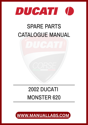 
DON'T MISS OUT ON THE OPPORTUNITY TO ENHANCE YOUR MOTORCYCLE MAINTENANCE EXPERIENCE. PURCHASE THE 2002 DUCATI MONSTER 620 SPARE PARTS CATALOGUE MANUAL TODAY 