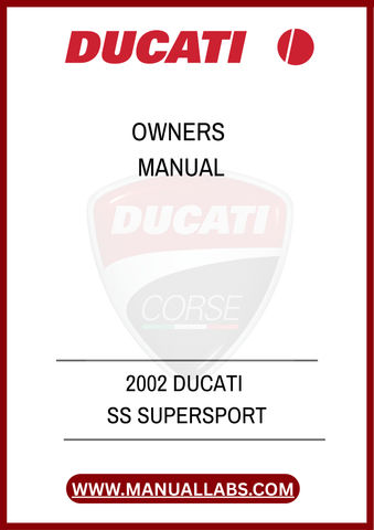 DON'T MISS OUT ON THE OPPORTUNITY TO ELEVATE YOUR RIDING JOURNEY. PURCHASE THE 2002 DUCATI SS SUPERSPORT OWNER'S MANUAL TODAY AND GAIN THE CONFIDENCE TO MAINTAIN 